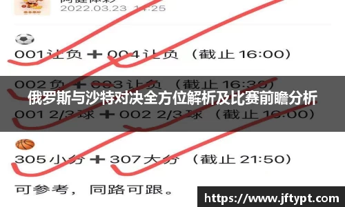 俄罗斯与沙特对决全方位解析及比赛前瞻分析